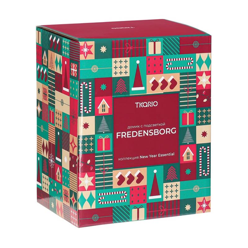 Домик с подсветкой fensborg из коллекции new year essential, 13 см