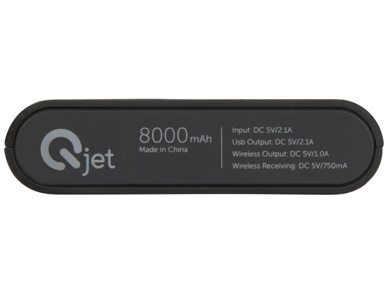 Набор из внешнего аккумулятора и беспроводной зарядки Force, 8000 mAh