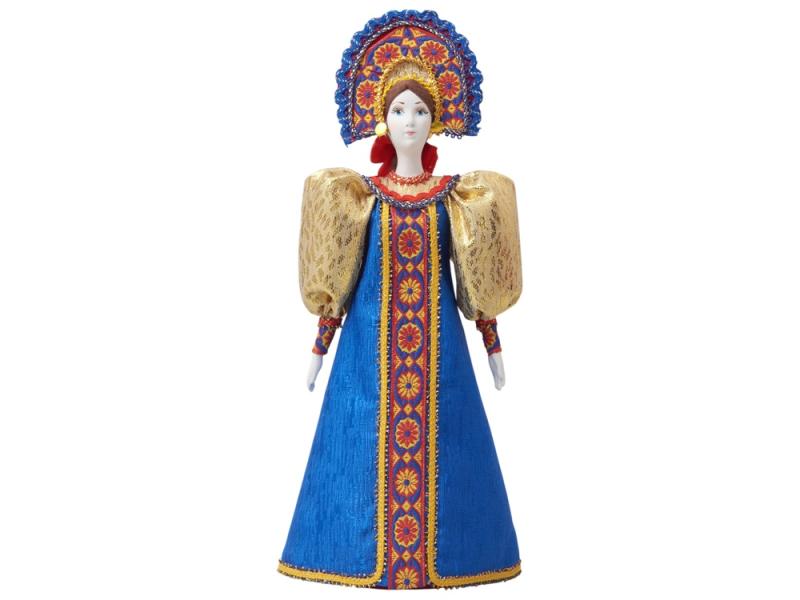 Подарочный набор: кукла фарфоровая, крем-мёд с лаймом и имбирем