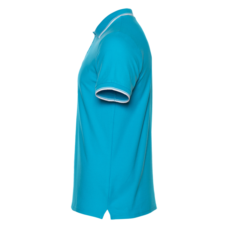 Рубашка поло мужская STAN с окантовкой хлопок/полиэстер 185