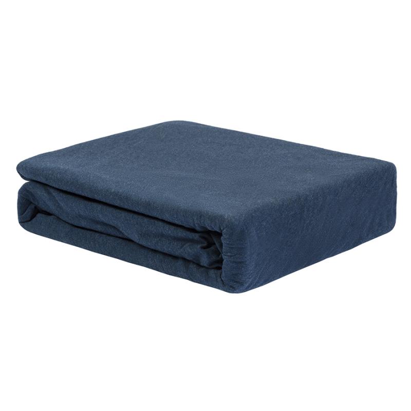 Простыня на резинке из хлопкового трикотажа  из коллекции essential, 160х200х30 см