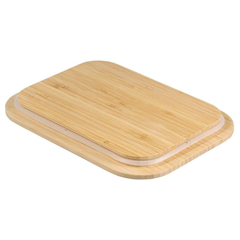 Контейнер для запекания и хранения прямоный eco store с крышкой из бамбука, 2,5 л