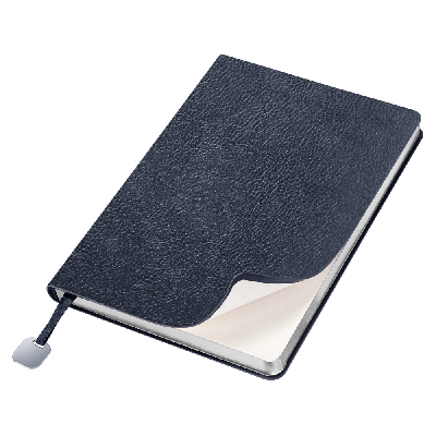 Ежедневник Flexy Columbus А5,  с серебристым срезом, недатированный, в гибкой обложке