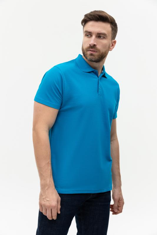 Рубашка поло мужская  STAN хлопок/полиэстер 185