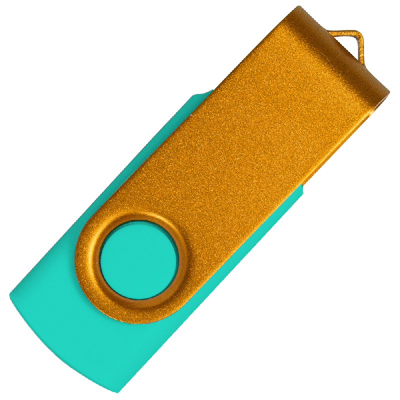 Флеш накопитель USB 2.0 Twister Сolor Mix 16GB, пластик Софт Тачметалл