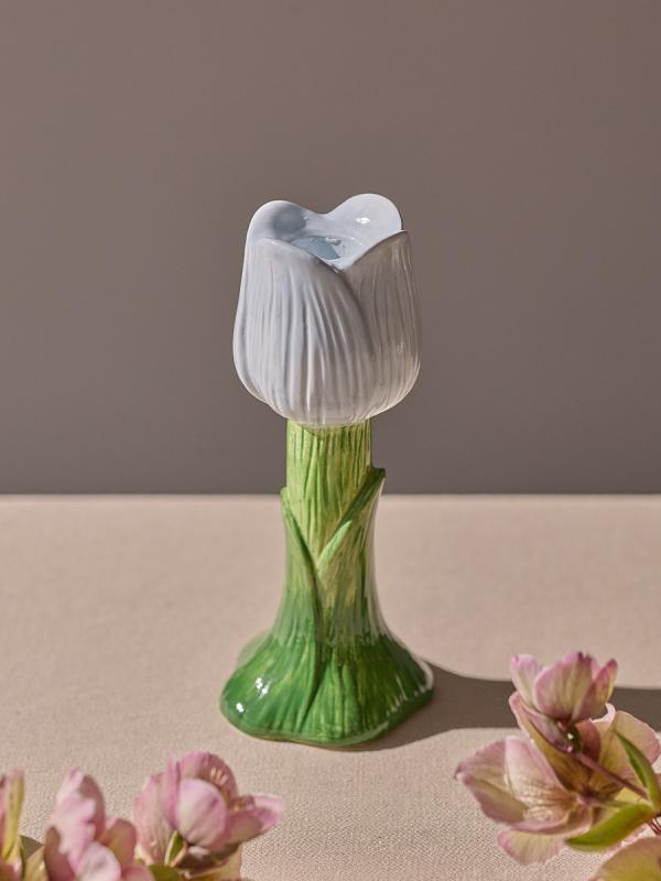 Подсвечник floret голубого цвета из коллекции , 20 см