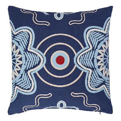 Подушка декоративная по мотивам эвенских орнаментов из коллекции cultural heritage, 45х45 см