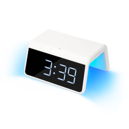 Зарядная станция с часами 15W Flame