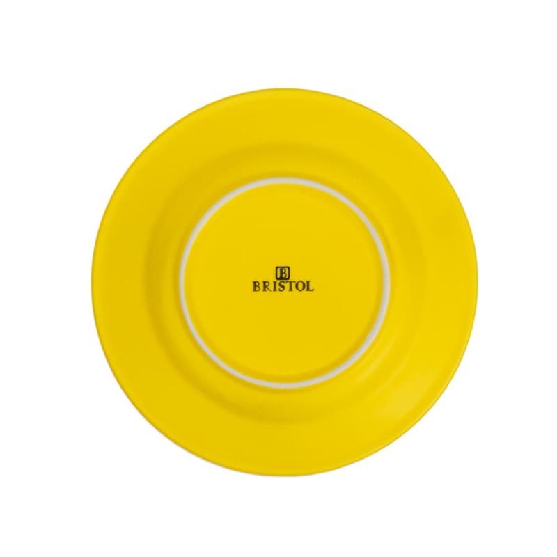 Чайная пара ICE CREAM, голубой с белым кантом, 200 мл, фарфор