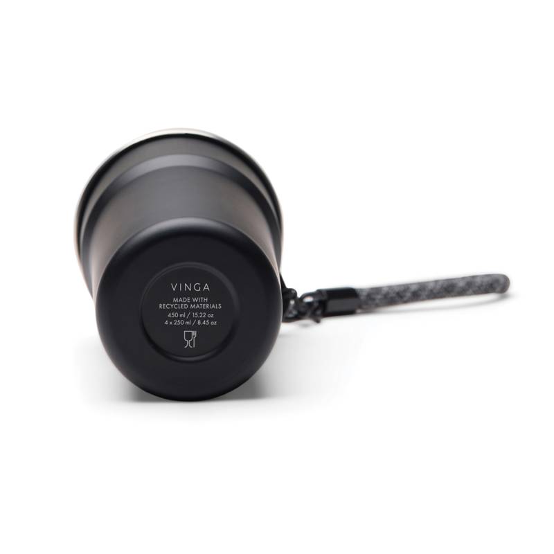 Термокружка VINGA Parks в комплекте с 4 кружками из нержавеющей стали
