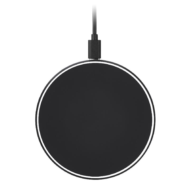 Беспроводное зарядное устройство с подсветкой 15W Аурис (Auris), 