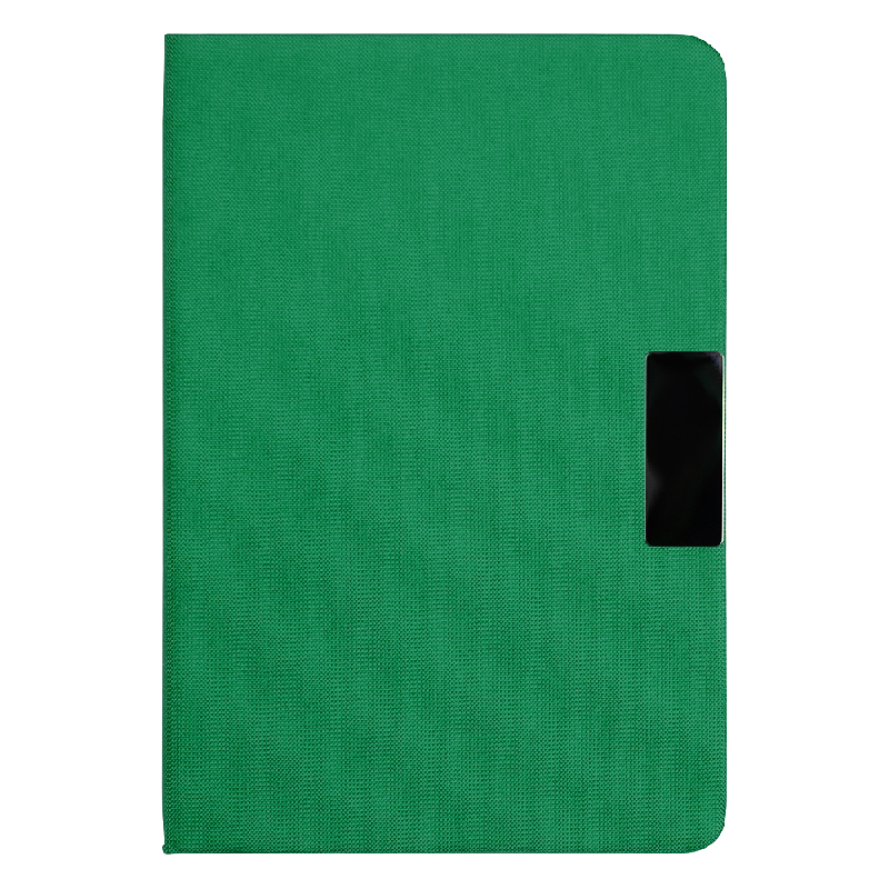 Блокнот А5 Hobard, в твердой тканевой обложке c резинкой в линейку