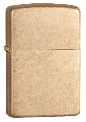 Зажигалка ZIPPO Armor™с покрытием Tumbled Brass, латунь, овая, 38x13x57 мм