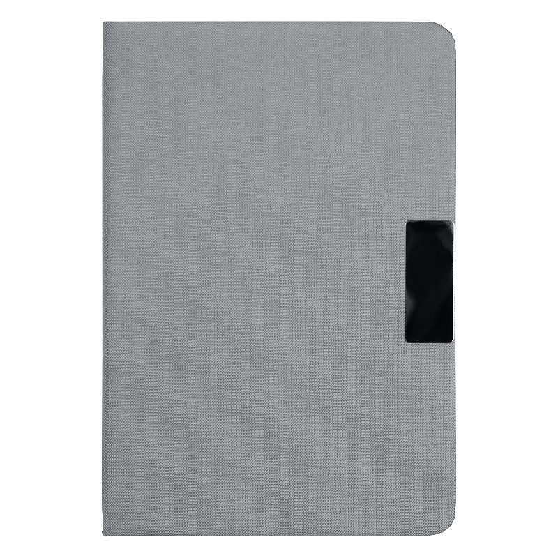 Блокнот А5 Hobard, в твердой тканевой обложке c резинкой в линейку