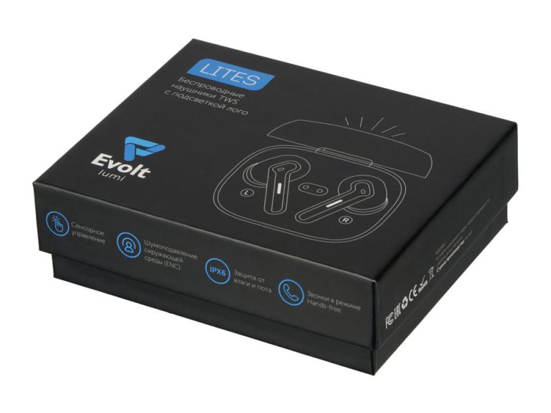 Беспроводные наушники с шумоподавлением ENC и подсветкой лого Lites