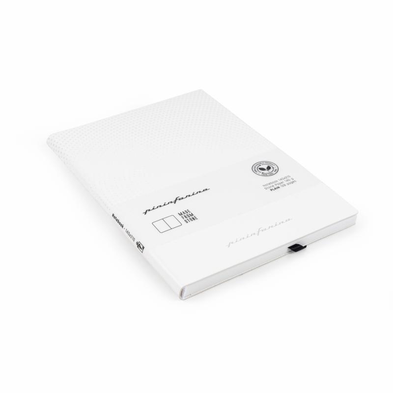 Блокнот линованный Pininfarina из каменной бумаги в мягкой обложке, А5, белый