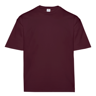 Футболка унисекс оверсайз STAN хлопок  240, 56, Бордовый (66)