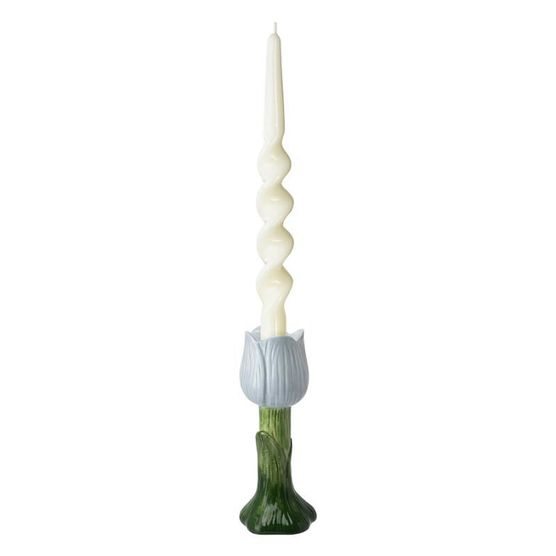 Подсвечник floret голубого цвета из коллекции , 20 см