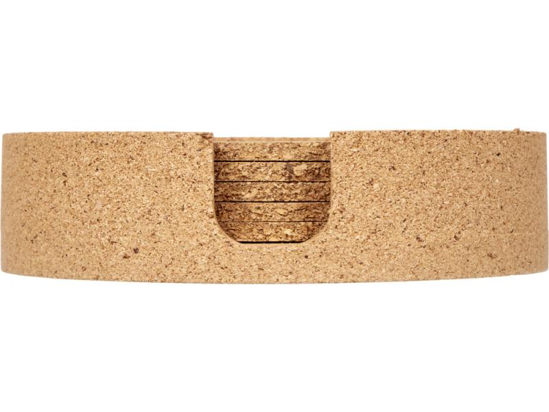 Набор костеров из пробки на подставке Krock