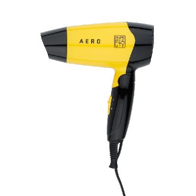 Фен DEWAL BEAUTY Aero Yellow, дорожный, 1400 Вт, 1 насадка