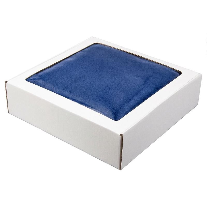 Плед дорожный флисовый  Comfort Warm, размер 152*127 см, в подарочной белой крафтовой коробке с окошком