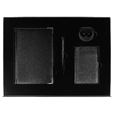 Набор подарочный Solution Prestige Quardo ( ежедневник, колонка, обложка для паспорта, ручка)