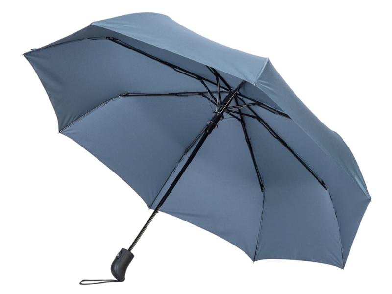 Зонт-полуавтомат складной Roof с куполом из переработанного пластика