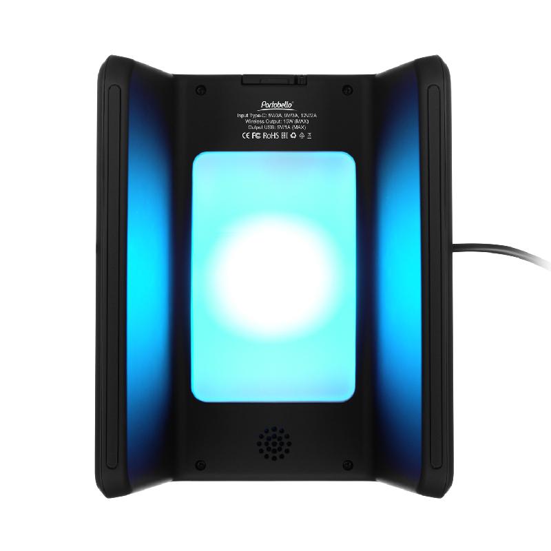 Зарядная станция с часами 15W Flame