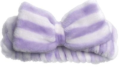 Повязка Dewal Beauty на голову «бантик»,  с синей полоской