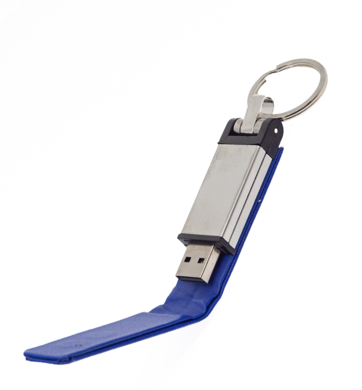 Флеш накопитель USB 2.0 Verona в кожаном чехле 16GB, металл