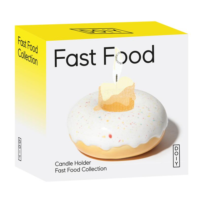 Подсвечник fast food, donut, D7 см