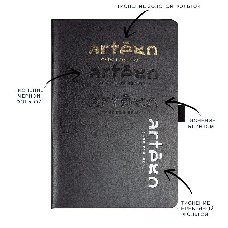 Блокнот Alfa Polo Line Print Sample Artego А5 в линейку , в твердой обложке с  резинкой и петлей для ручки