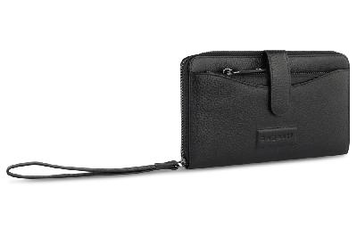 Кошелёк женский BUGATTI Elsa с ключницей, с RFID, воловья кожаполиэстер, 18,7х3х10,7 см