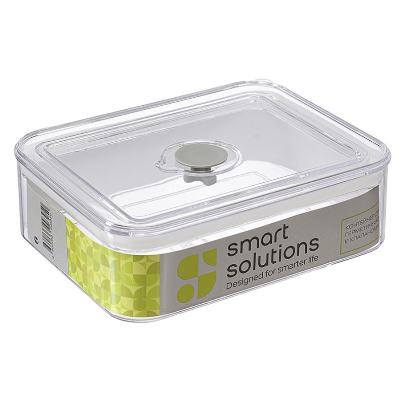 Контейнер для хранения герметичный с крышкой и клапаном keep in, 980 мл