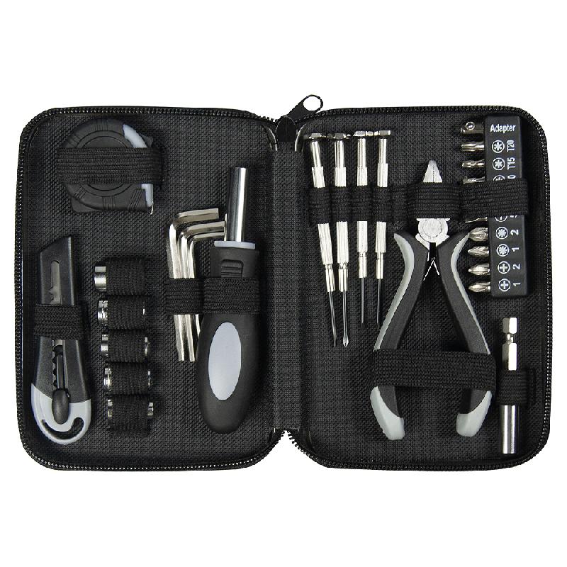 Набор инструментов Tools Worker, 27 инструментов, в пластиковом серебристом футляре