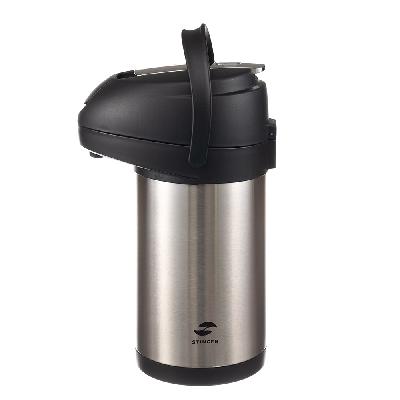 Термос с помпой Stinger, 3 л, широкий, нержавеющая , 24,4 х 17,5 х 37,2 см