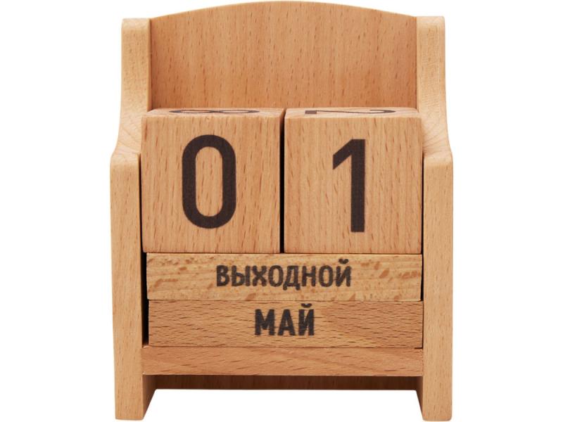 Вечный календарь из бука