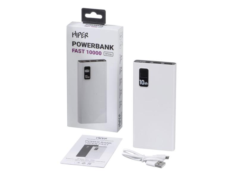 Портативный внешний аккумулятор FAST, 10000 mAh