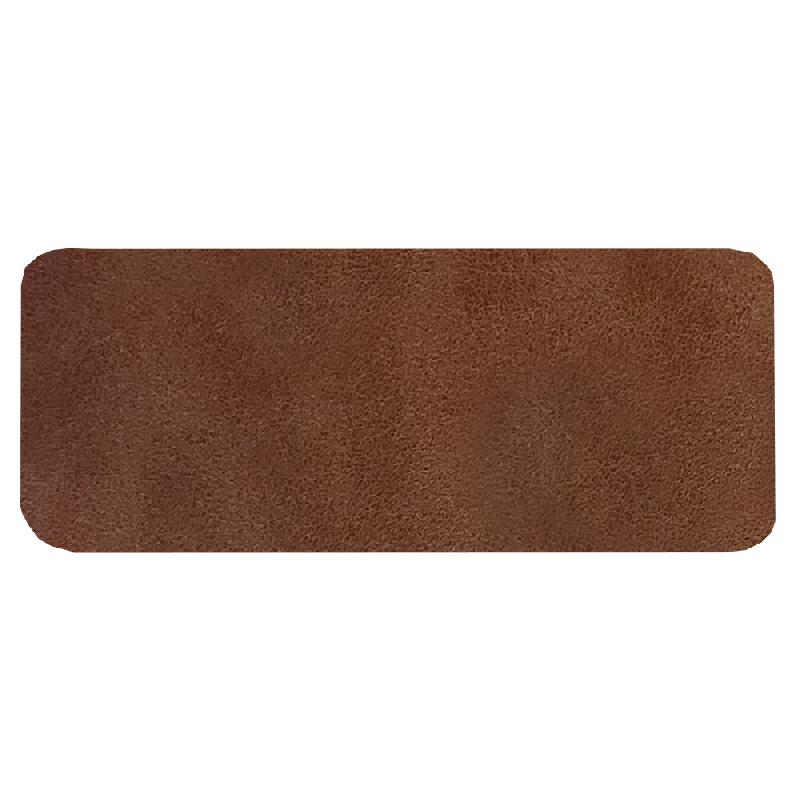 Шеврон Rectangle Smooth Leather размер 50*20 мм, со скругленными углами