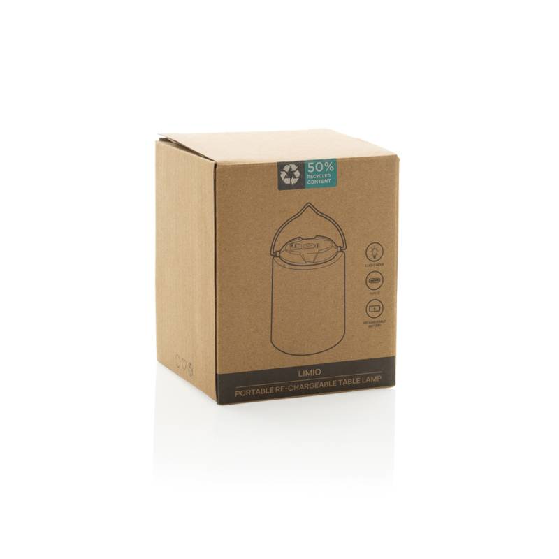 Настольная лампа Limio из переработанного пластика RCS