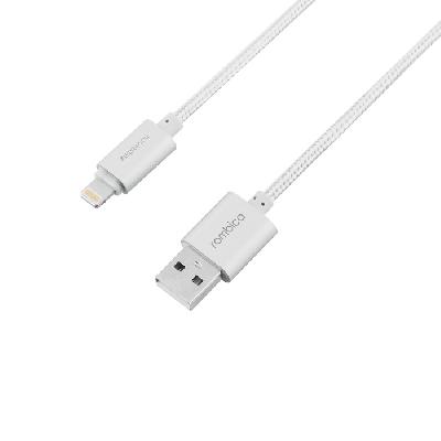 Кабель Lightning Rombica Digital Silver