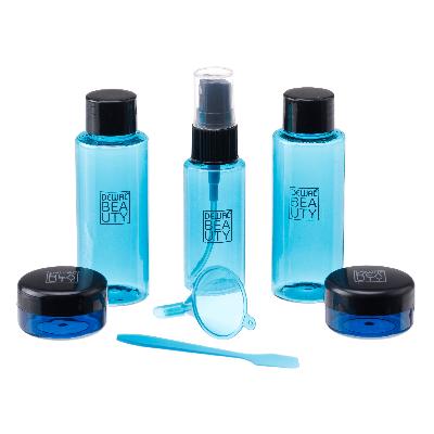 Дорожный набор баночек для путешествий Dewal Beauty,7пр