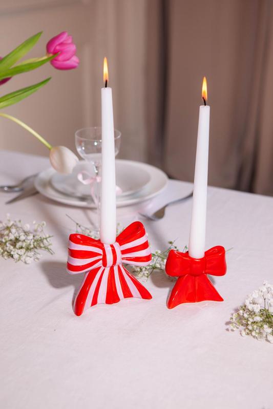 Подсвечник bow, 11х12х5 см, красно
