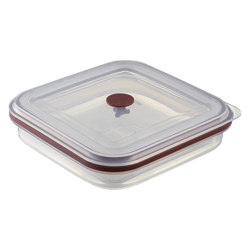 Контейнер для переноски и хранения силикон квадратный складной silikobox, 1,2 л