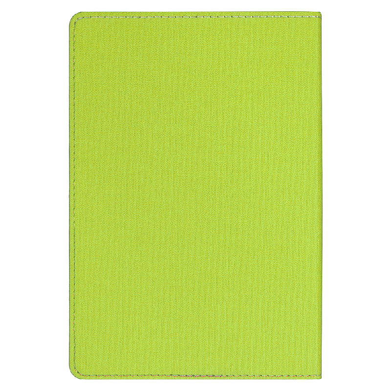 Ежедневник Flexy Viva Latte Sand Color A5,  с салатовым, недатированный, в гибкой обложке