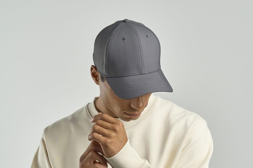 Бейсболка "PITCH", 6 клиньев, темно-серый, 97% полиэстер, 3% эластан, 200  г/м2,S_M