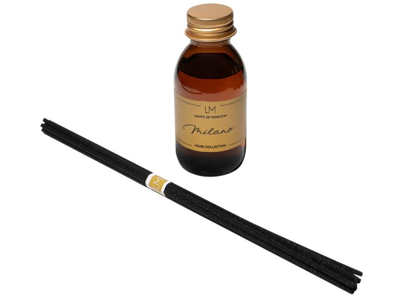 Ароматический диффузор с палочками, Милано: кардамон и перец, пачули, 100 мл