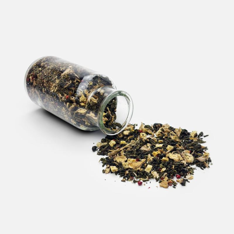 Чай «Сокочай», зеленый с соком имбиря, яблоком