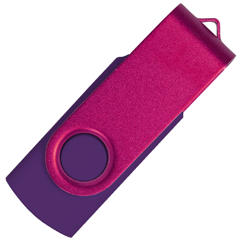 Флеш накопитель USB 2.0 Twister Сolor Mix 16GB, пластик Софт Тачметалл