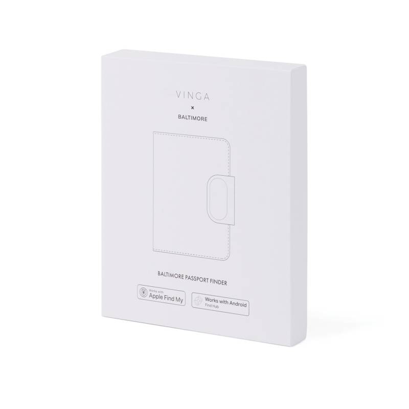 Обложка на паспорт VINGA Baltimore RCS с Bluetooth-трекером Dual